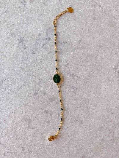 Mini Santa Bracelet - Forrest Green