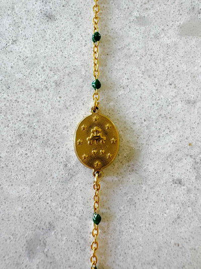 Mini Santa Bracelet - Forrest Green