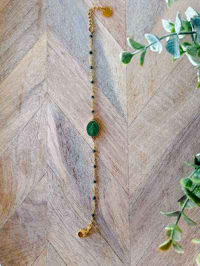Mini Santa Bracelet - Forrest Green