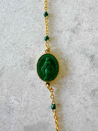 Mini Santa Bracelet - Forrest Green