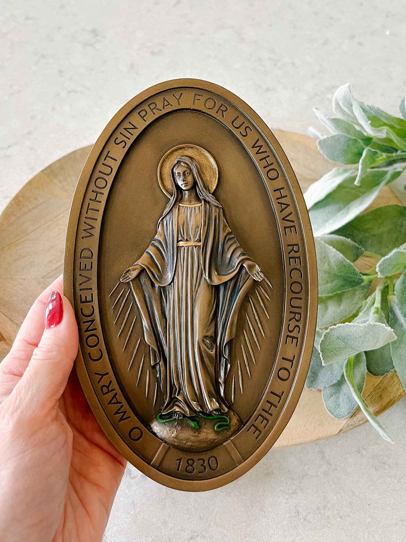 Miraculous Medal Wall Plaque