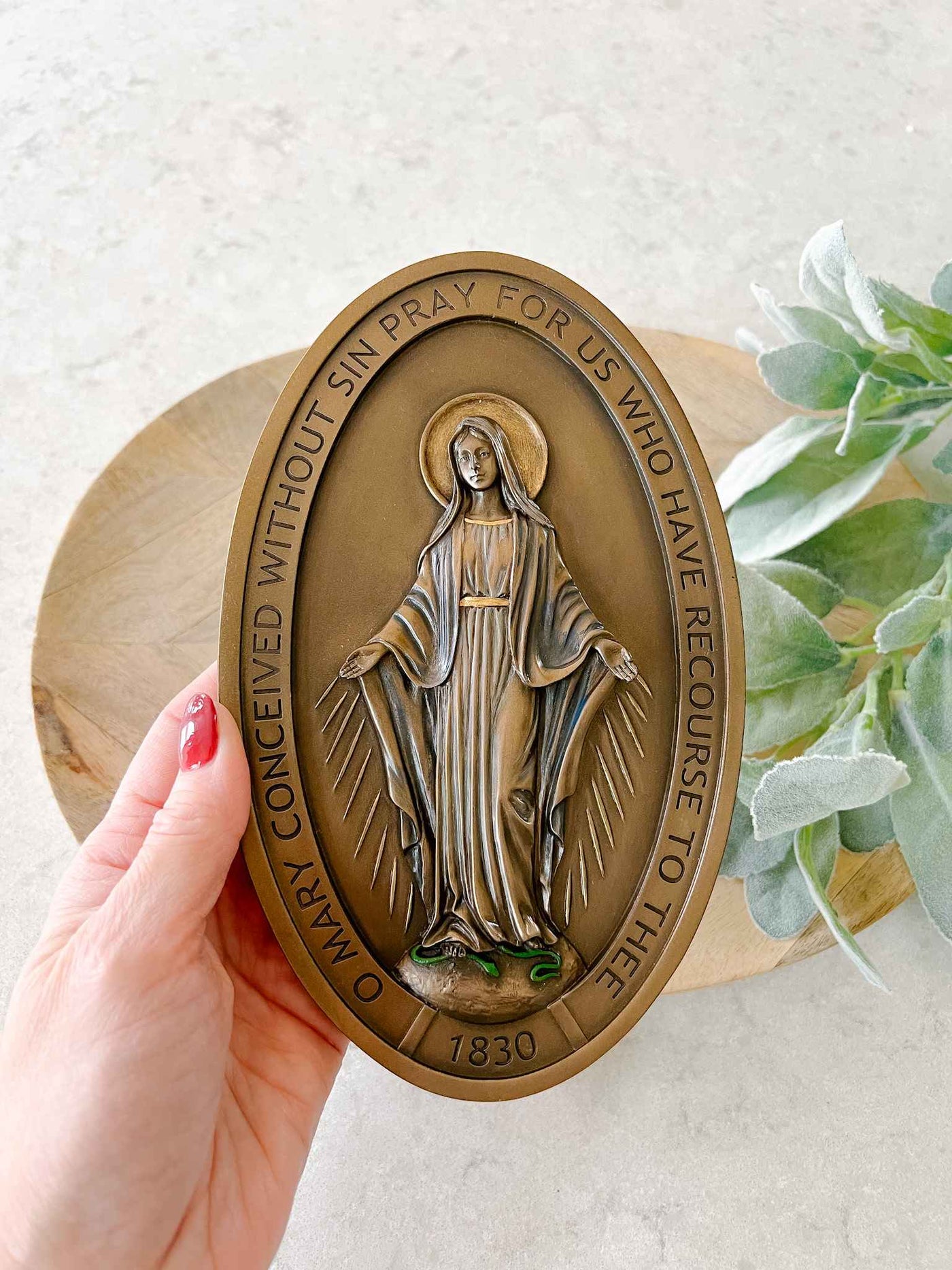 Miraculous Medal Wall Plaque