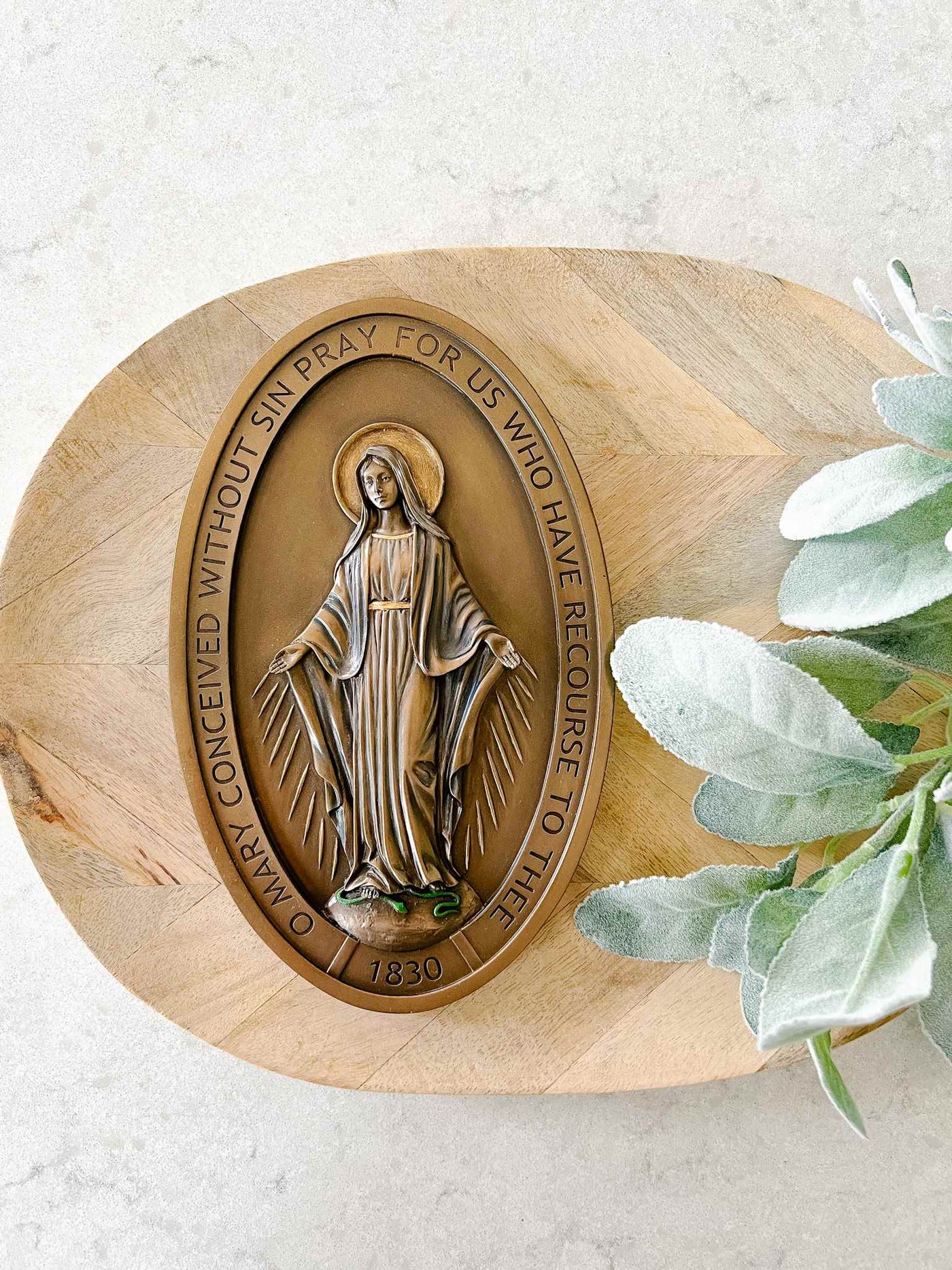 Miraculous Medal Wall Plaque