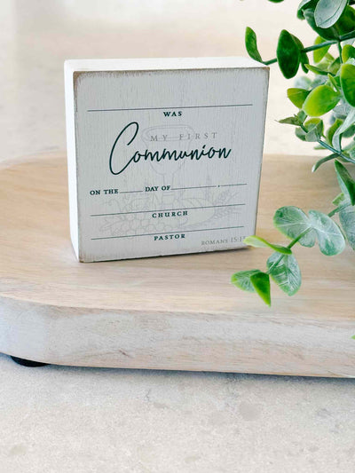 My First Communion - Tabletop Plaque