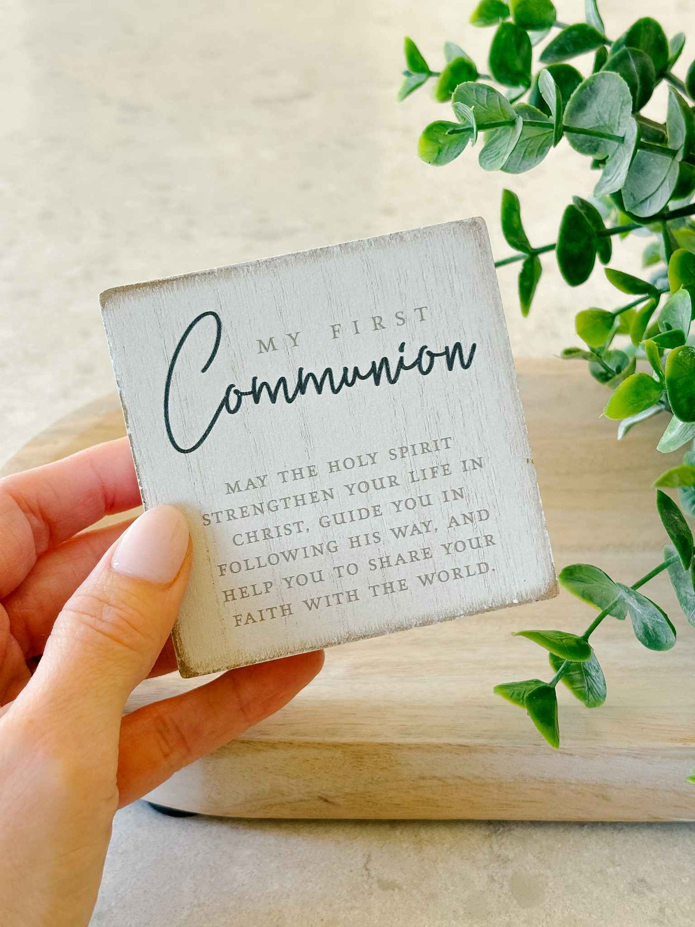 My First Communion - Tabletop Plaque