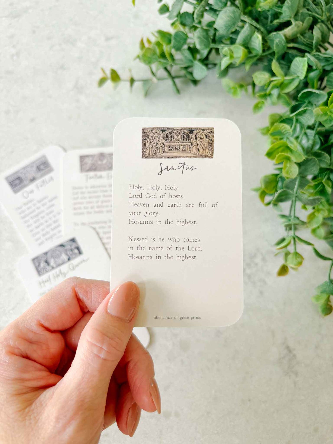 Oremus Latin Prayer Card Collection