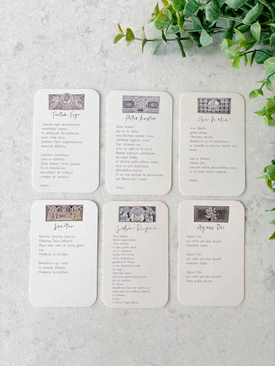 Oremus Latin Prayer Card Collection
