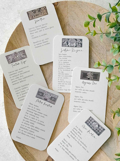Oremus Latin Prayer Card Collection
