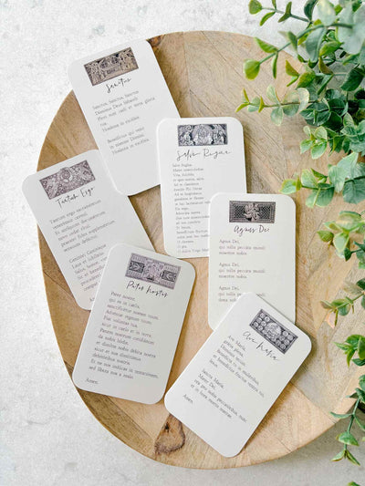 Oremus Latin Prayer Card Collection