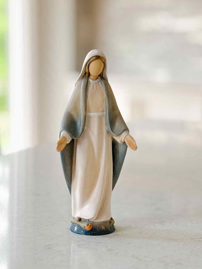 Our Lady of Grace - Painted Wooden Statue
