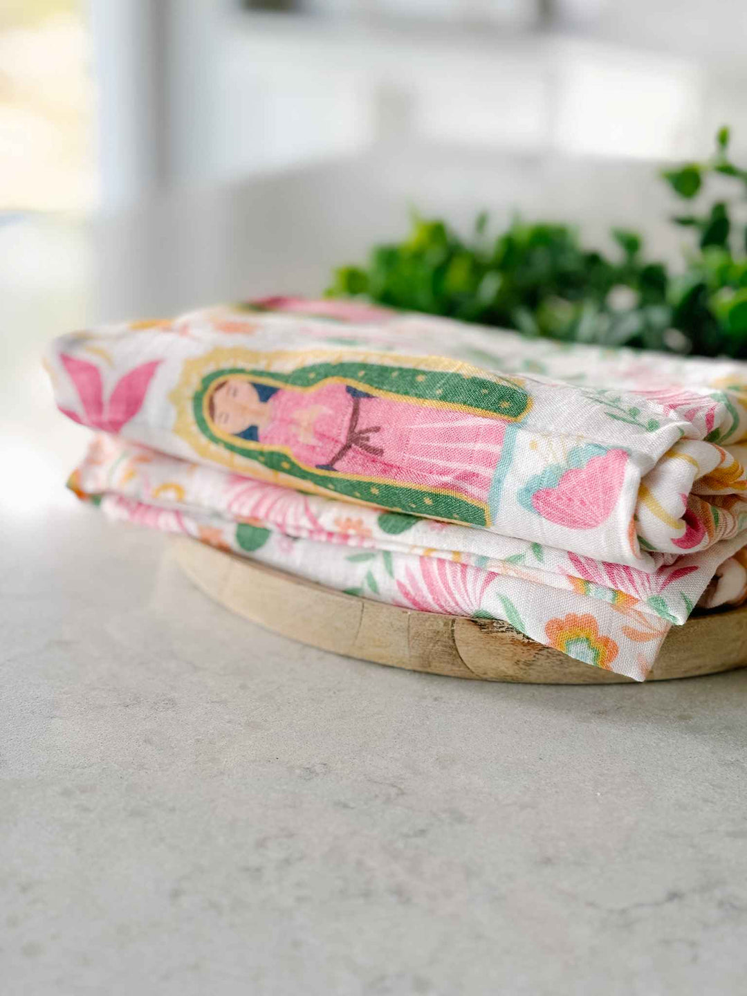 Our Lady of Guadalupe Muslin Swaddle