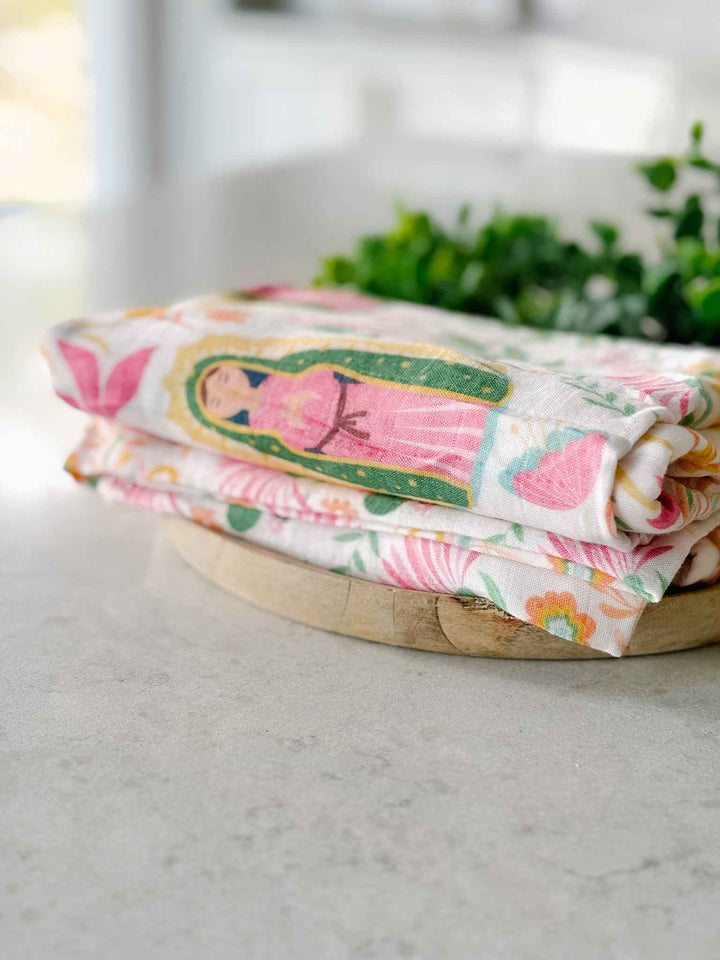 Our Lady of Guadalupe Muslin Swaddle