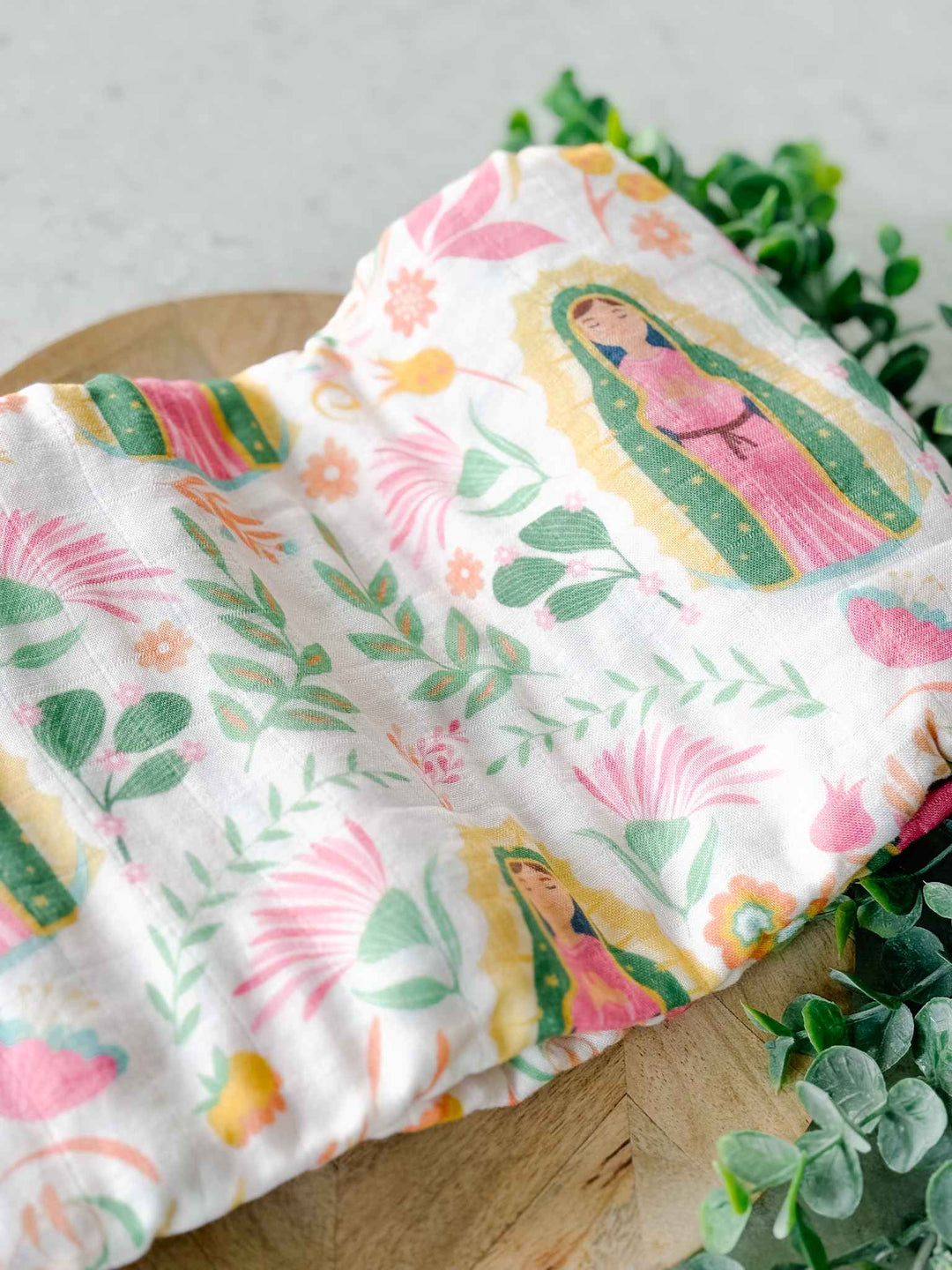 Our Lady of Guadalupe Muslin Swaddle