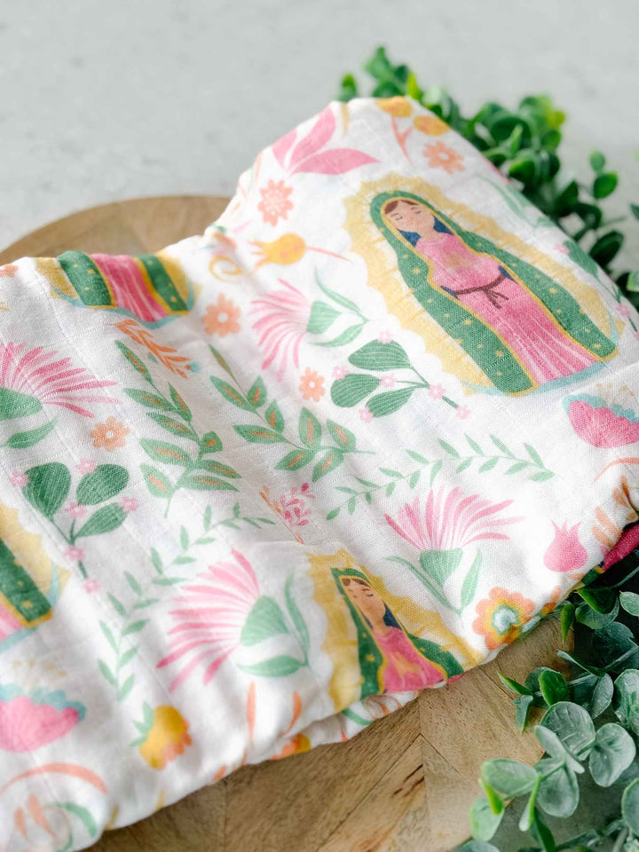 Our Lady of Guadalupe Muslin Swaddle