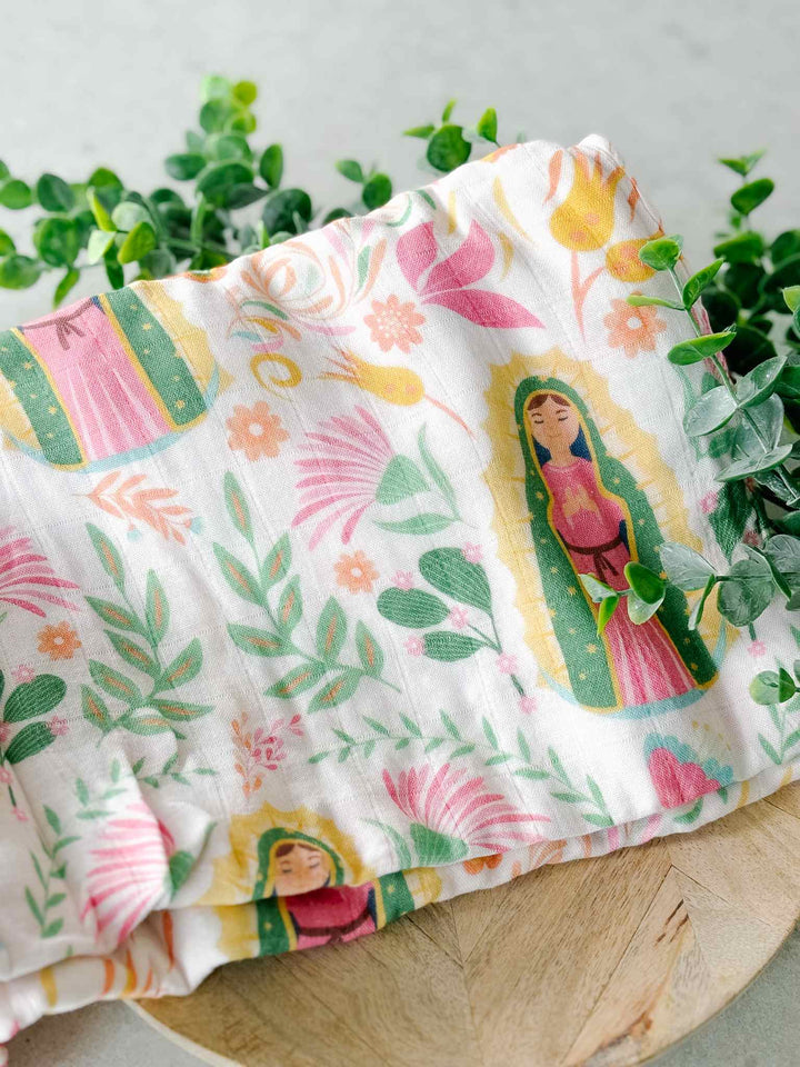Our Lady of Guadalupe Muslin Swaddle