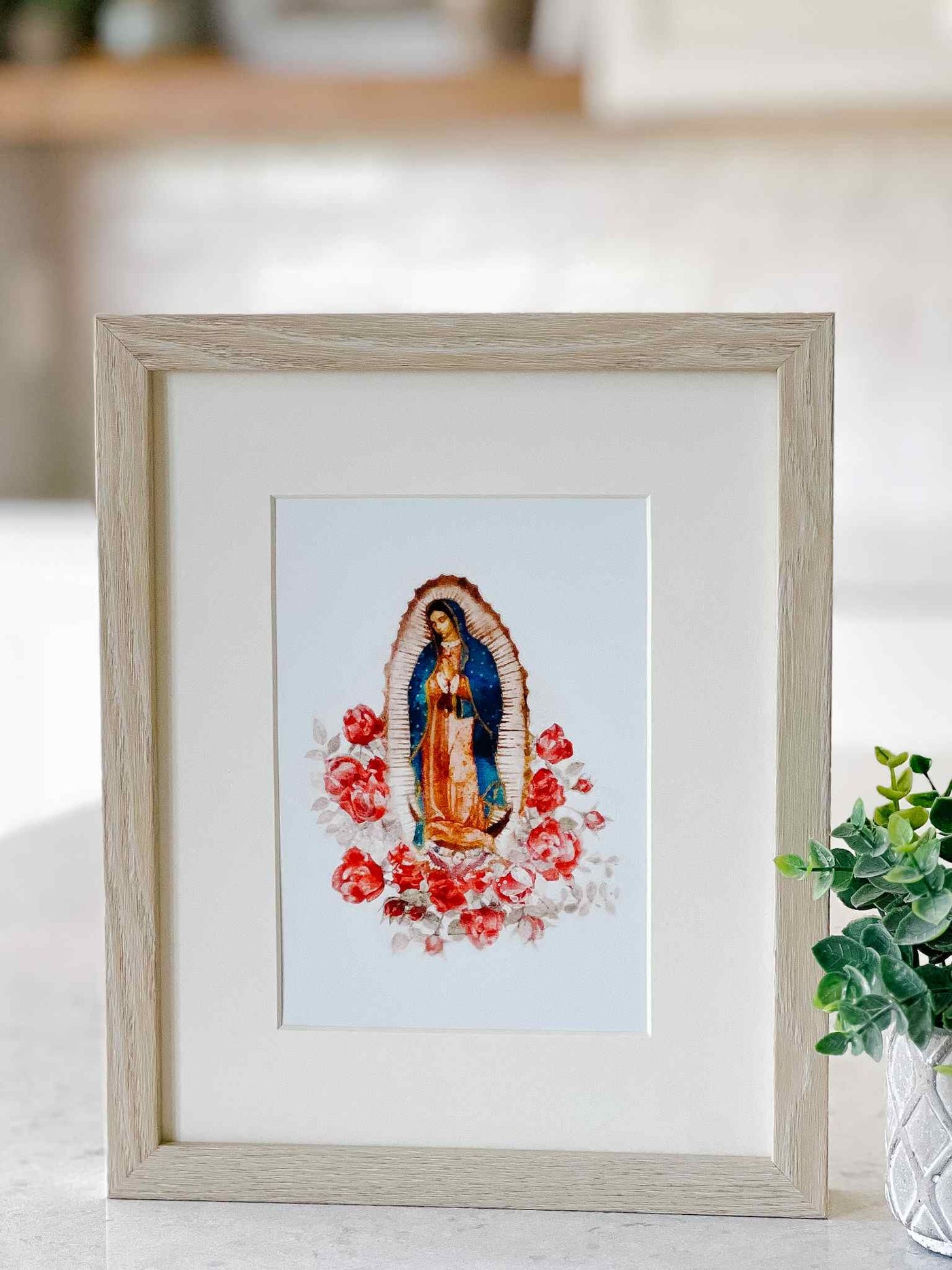 Our Lady of Guadalupe with Roses - Print