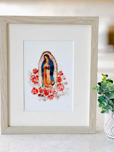 Our Lady of Guadalupe with Roses - Print