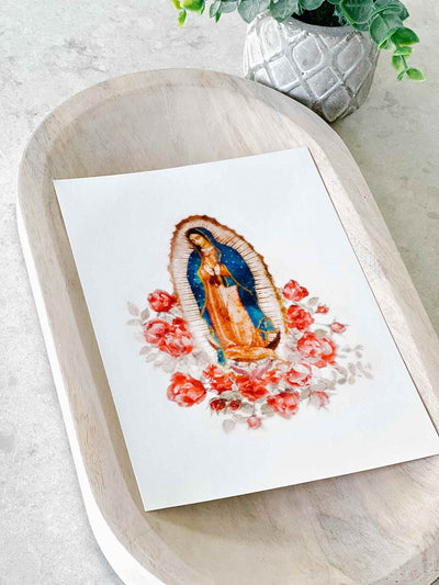 Our Lady of Guadalupe with Roses - Print