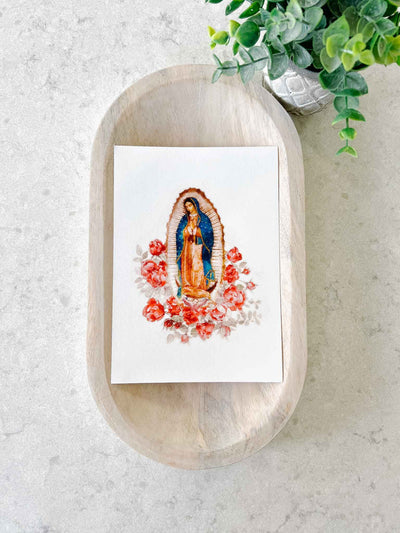 Our Lady of Guadalupe with Roses - Print