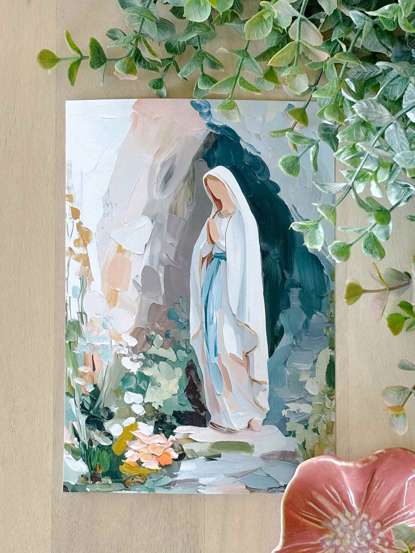Our Lady of Lourdes - Modern Art Print
