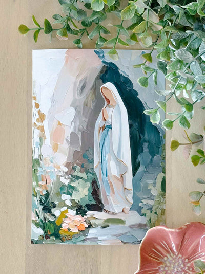 Our Lady of Lourdes - Modern Art Print