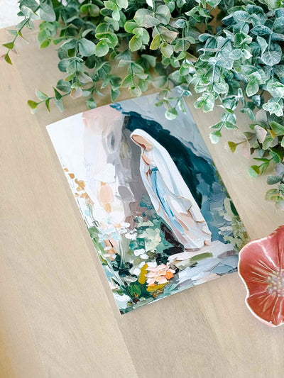 Our Lady of Lourdes - Modern Art Print