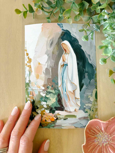 Our Lady of Lourdes - Modern Art Print
