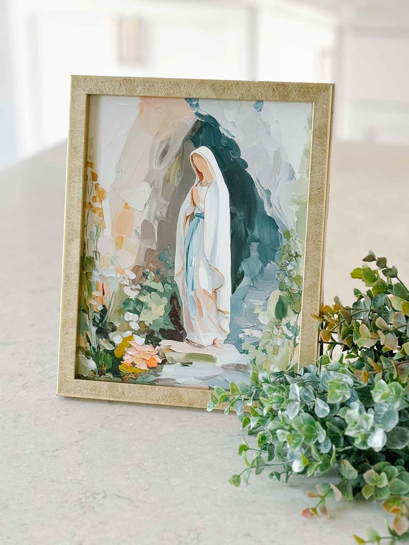 Our Lady of Lourdes - Modern Art Print