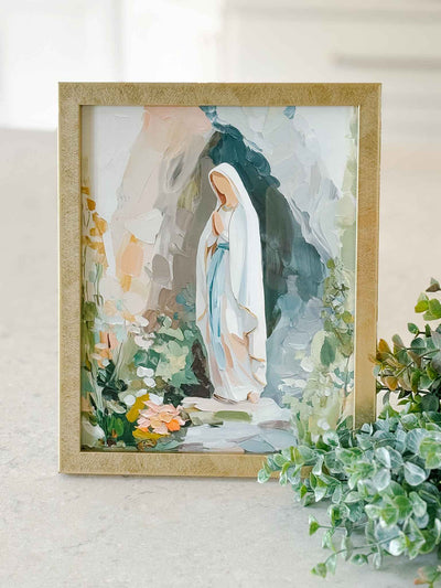Our Lady of Lourdes - Modern Art Print