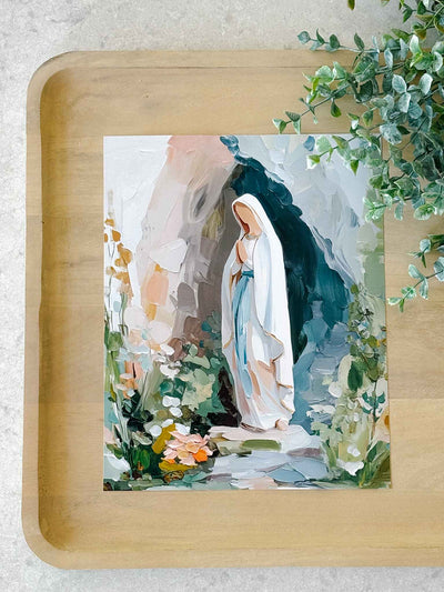 Our Lady of Lourdes - Modern Art Print