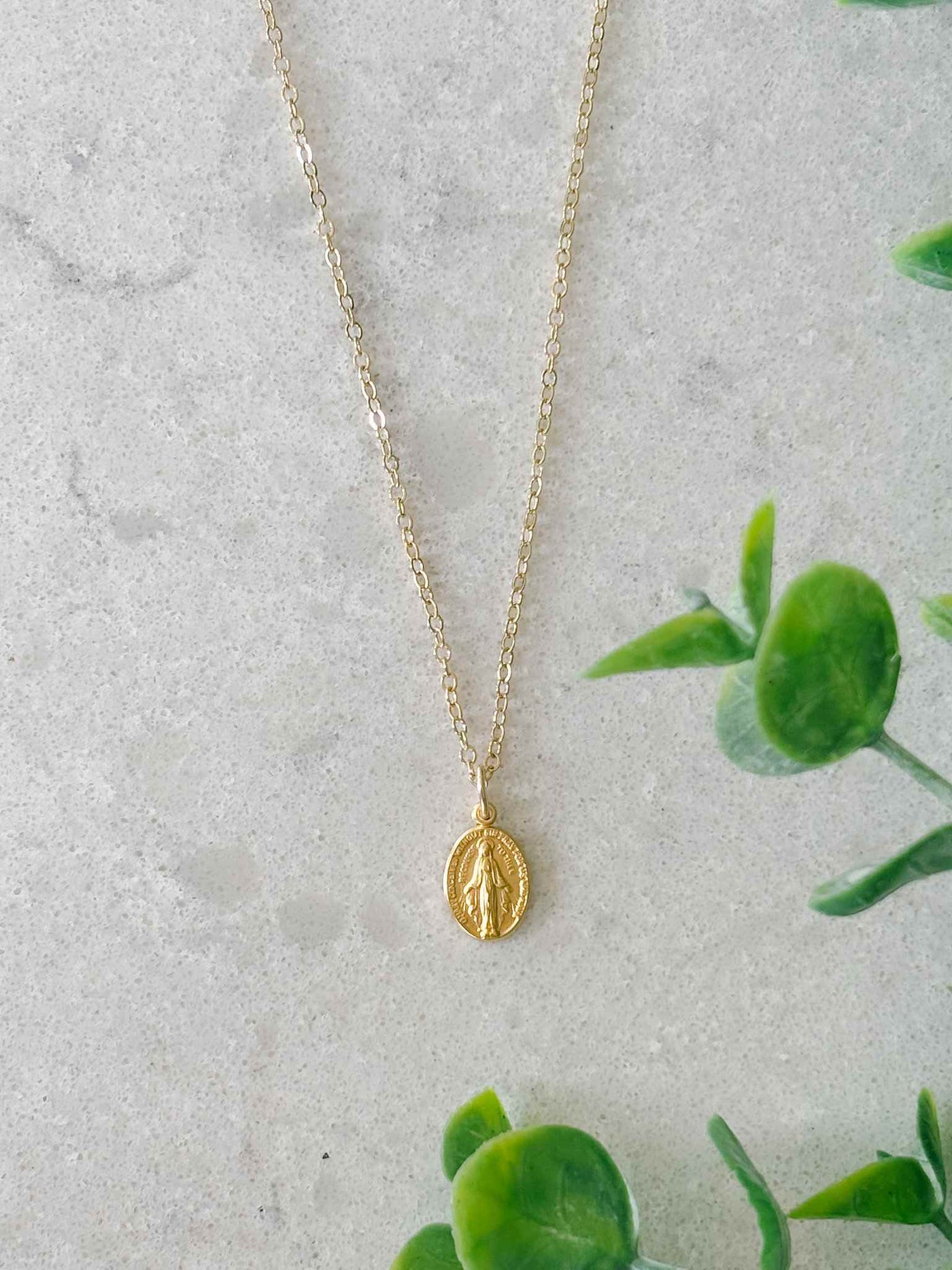 Petite Miraculous Medal Necklace