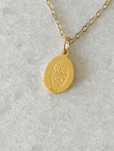 Petite Miraculous Medal Necklace