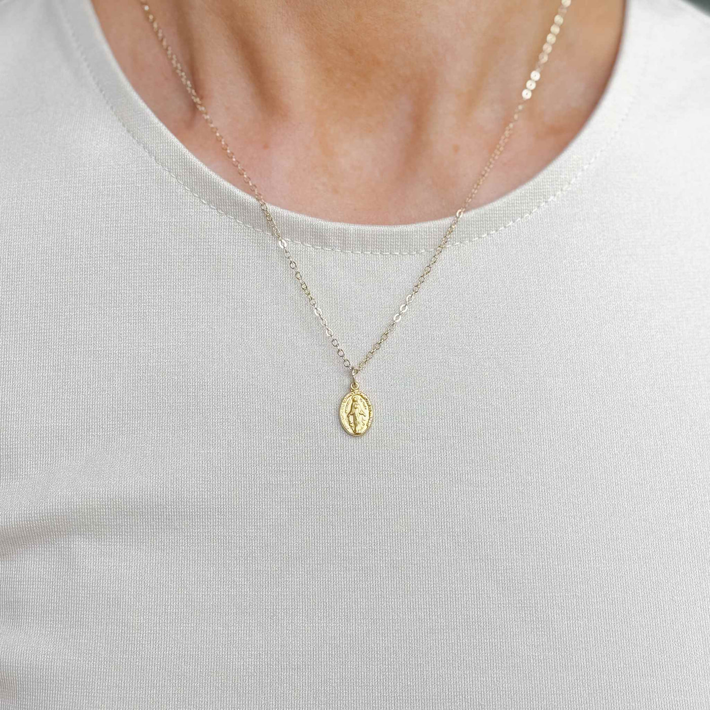 Petite Miraculous Medal Necklace