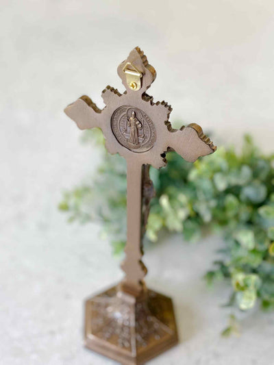 Petite St. Benedict Crucifx with Base