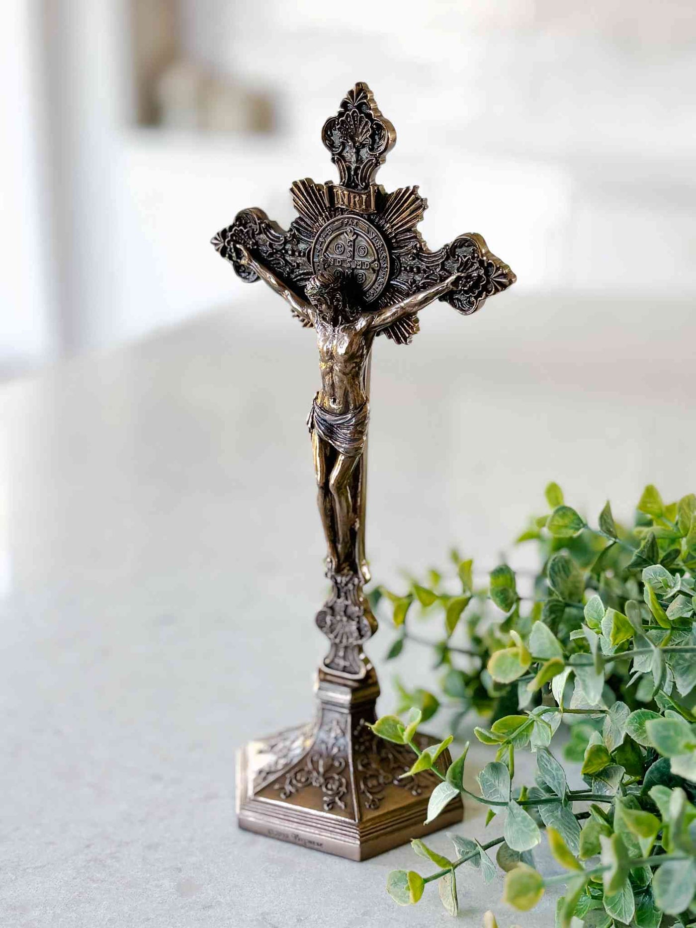 Petite St. Benedict Crucifx with Base