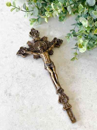 Petite St. Benedict Crucifx with Base