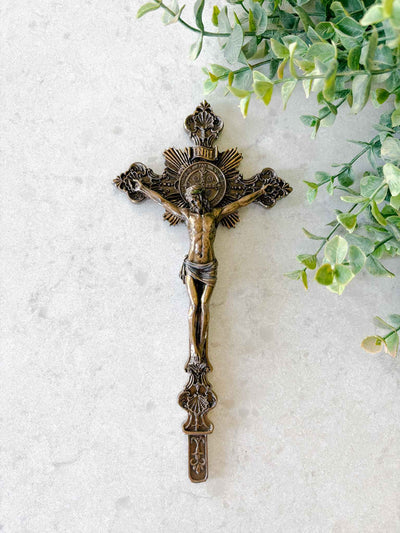 Petite St. Benedict Crucifx with Base