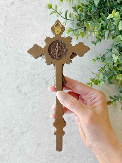 Petite St. Benedict Crucifx with Base