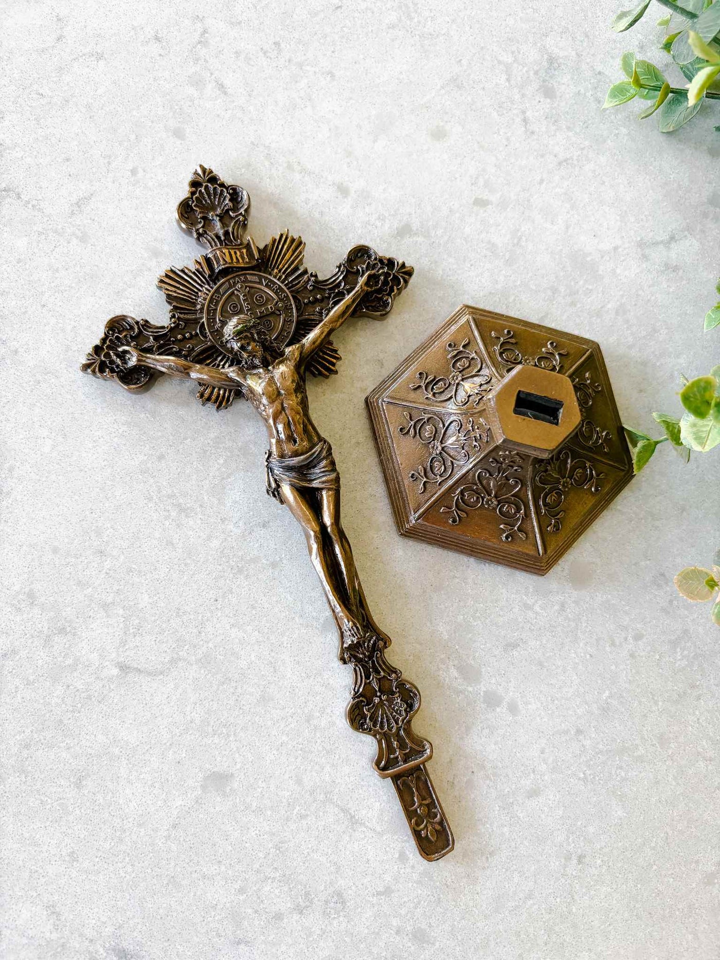 Petite St. Benedict Crucifx with Base