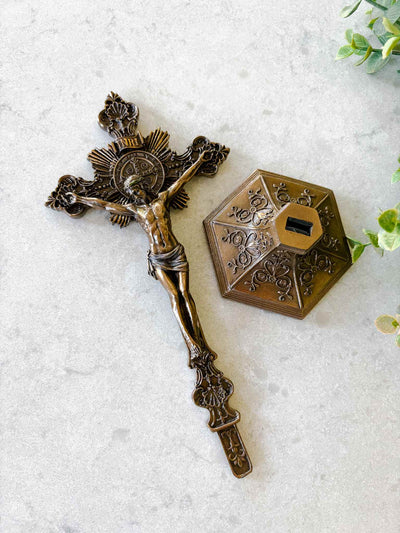 Petite St. Benedict Crucifx with Base
