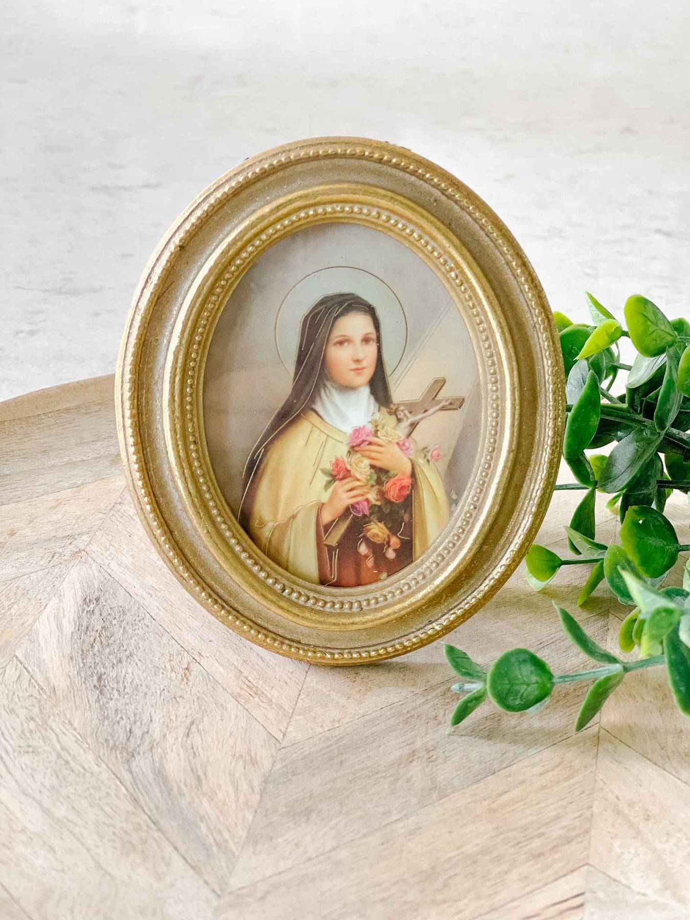 Tableau Sainte Thérèse De Lisieux Sur Toile - Impression Couleur 30x45cm - Décoration Murale Moderne