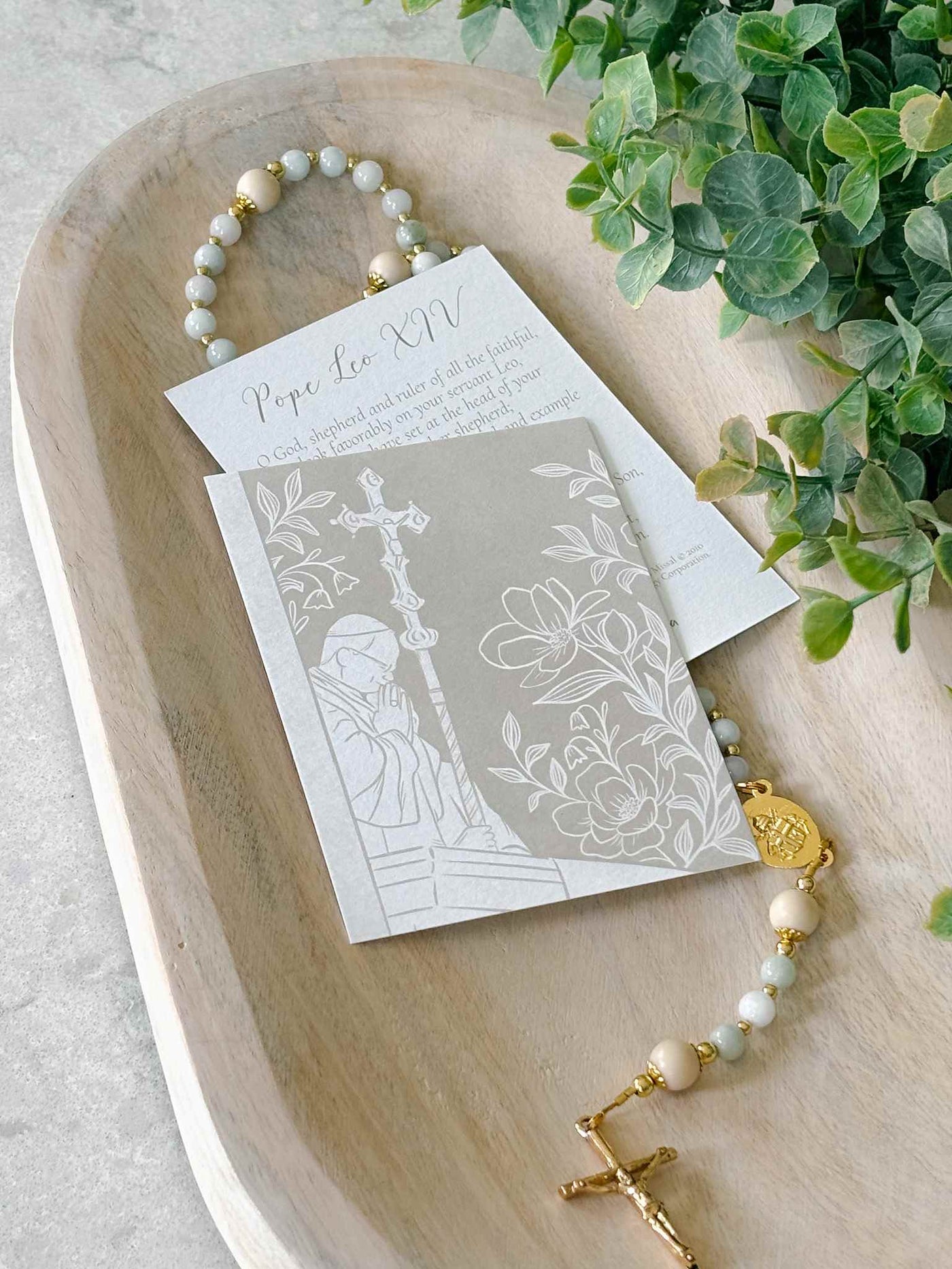 Pope Leo XIV Prayer Card