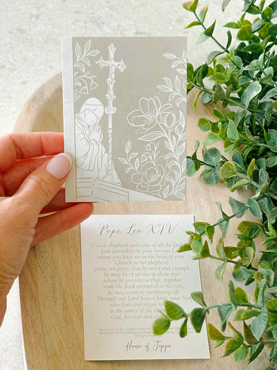 Pope Leo XIV Prayer Card