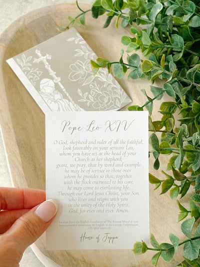 Pope Leo XIV Prayer Card