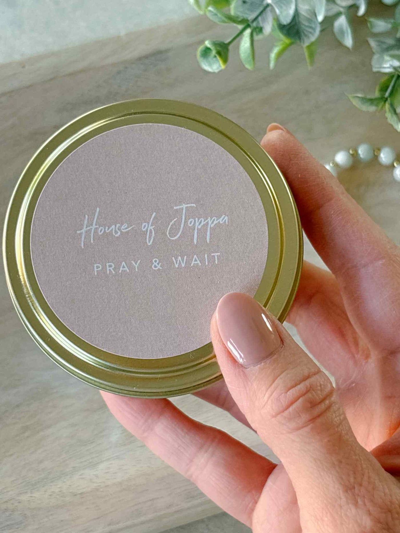 Pray & Wait Candle Tin - Vanilla + French Oak + Juniper