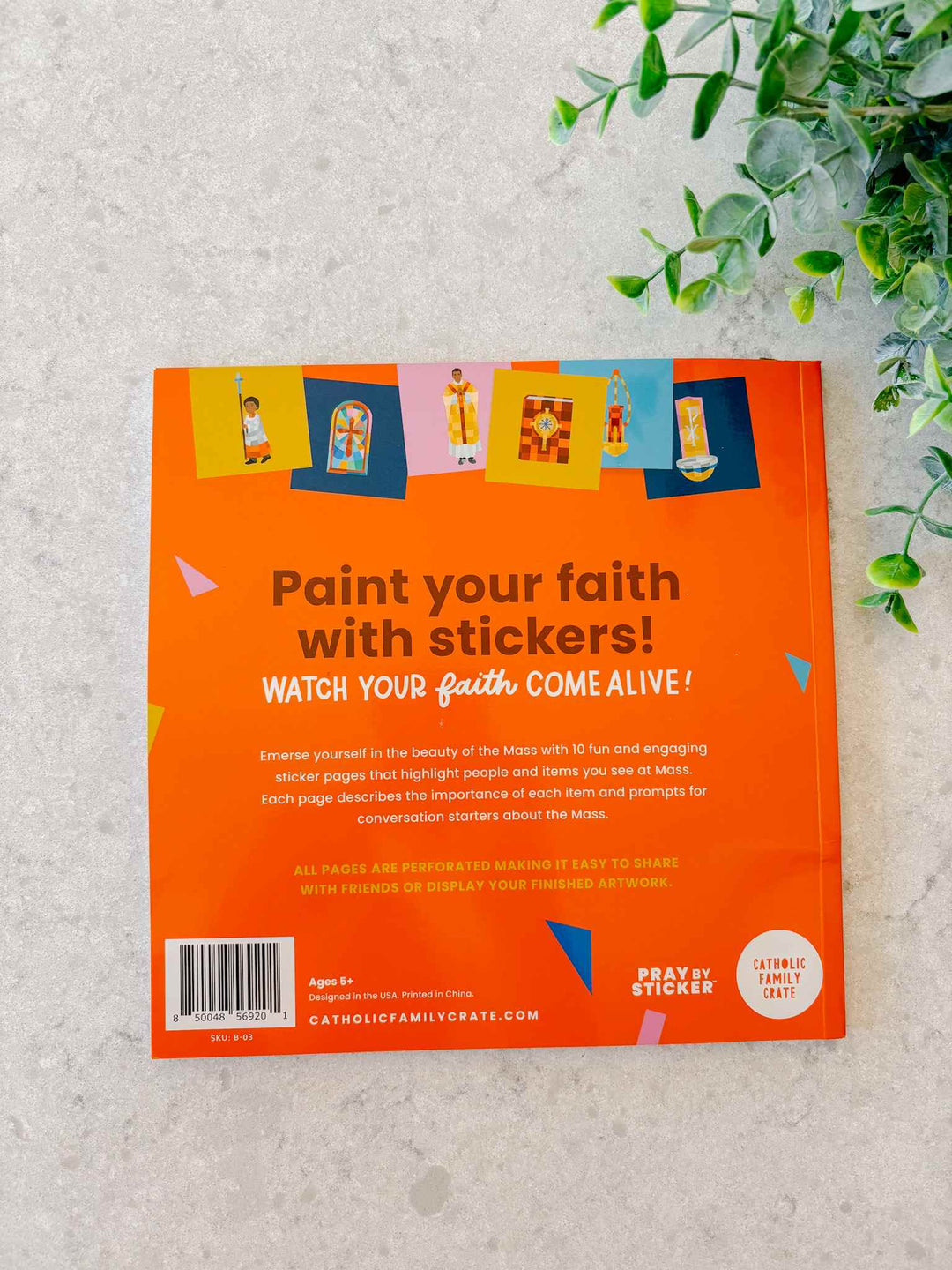 Pray by Sticker: Mass Sticker Book