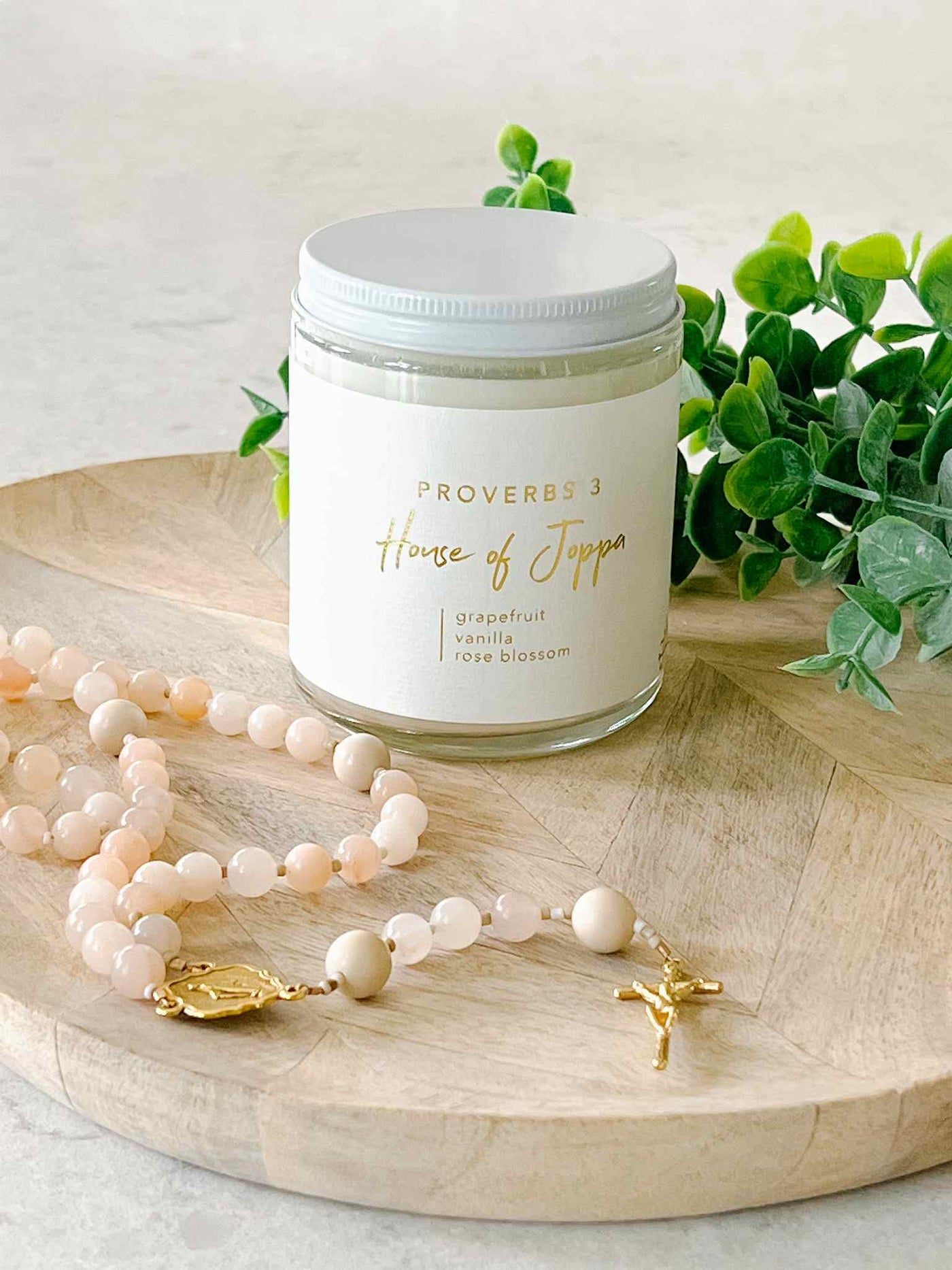 Proverbs 3 Candle - Grapefruit + Vanilla + Rose