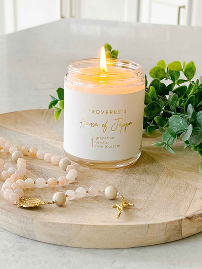 Proverbs 3 Candle - Grapefruit + Vanilla + Rose