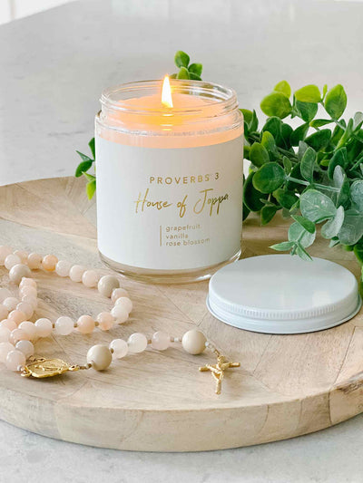 Proverbs 3 Candle - Grapefruit + Vanilla + Rose