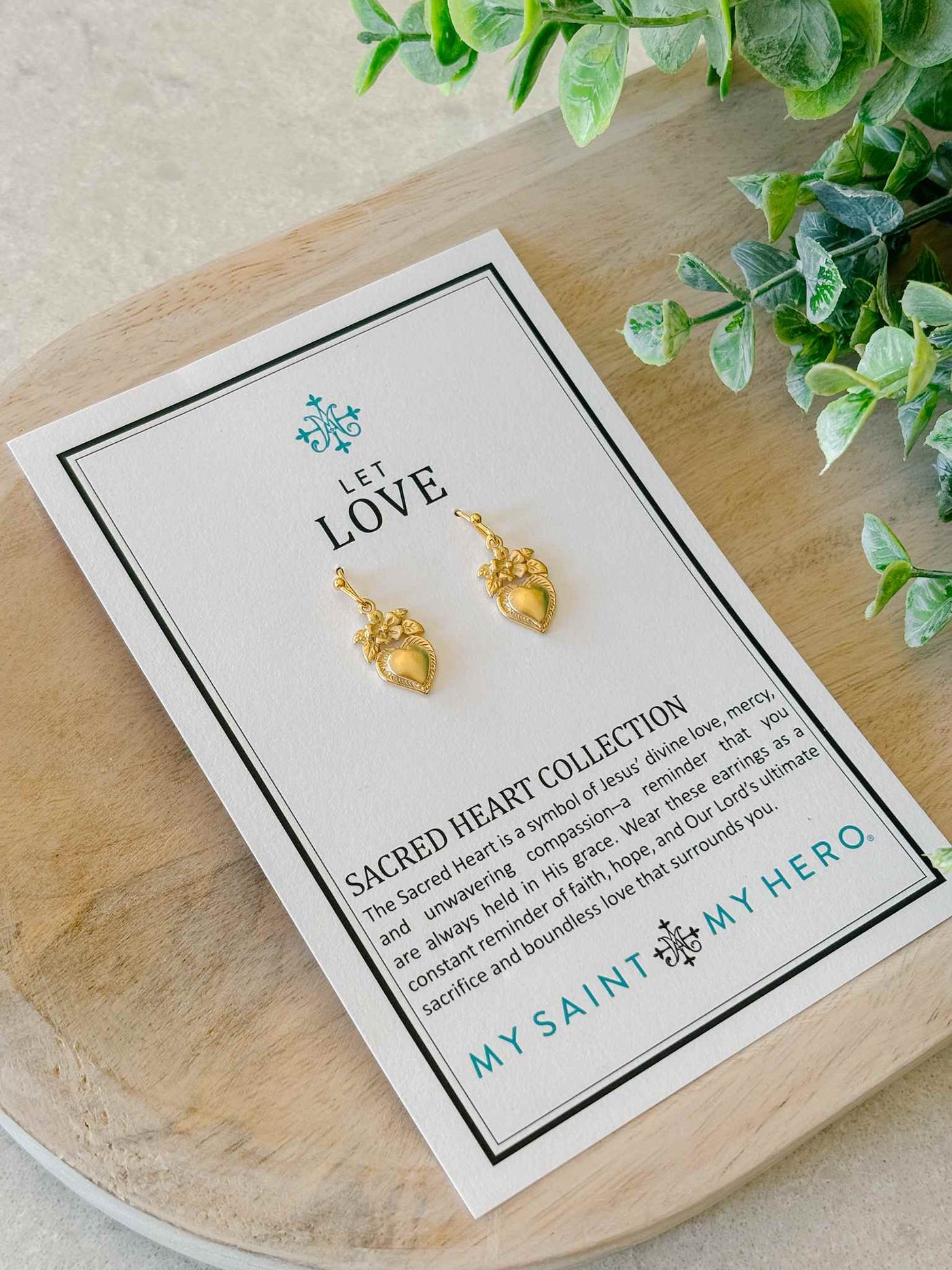 Sacred Heart Flower - Earrings